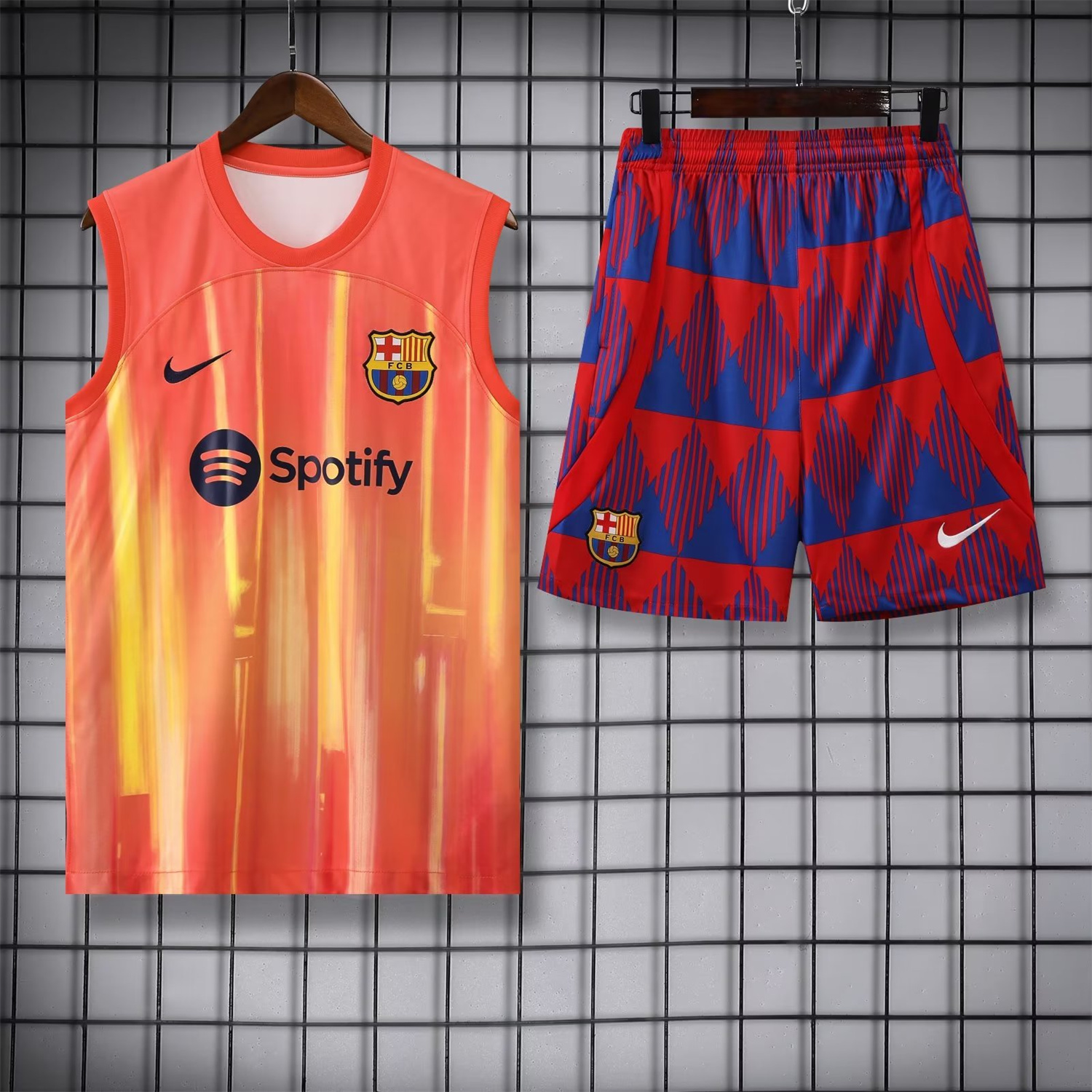 Barcelona 23-24 Orange Player Vest Training Set